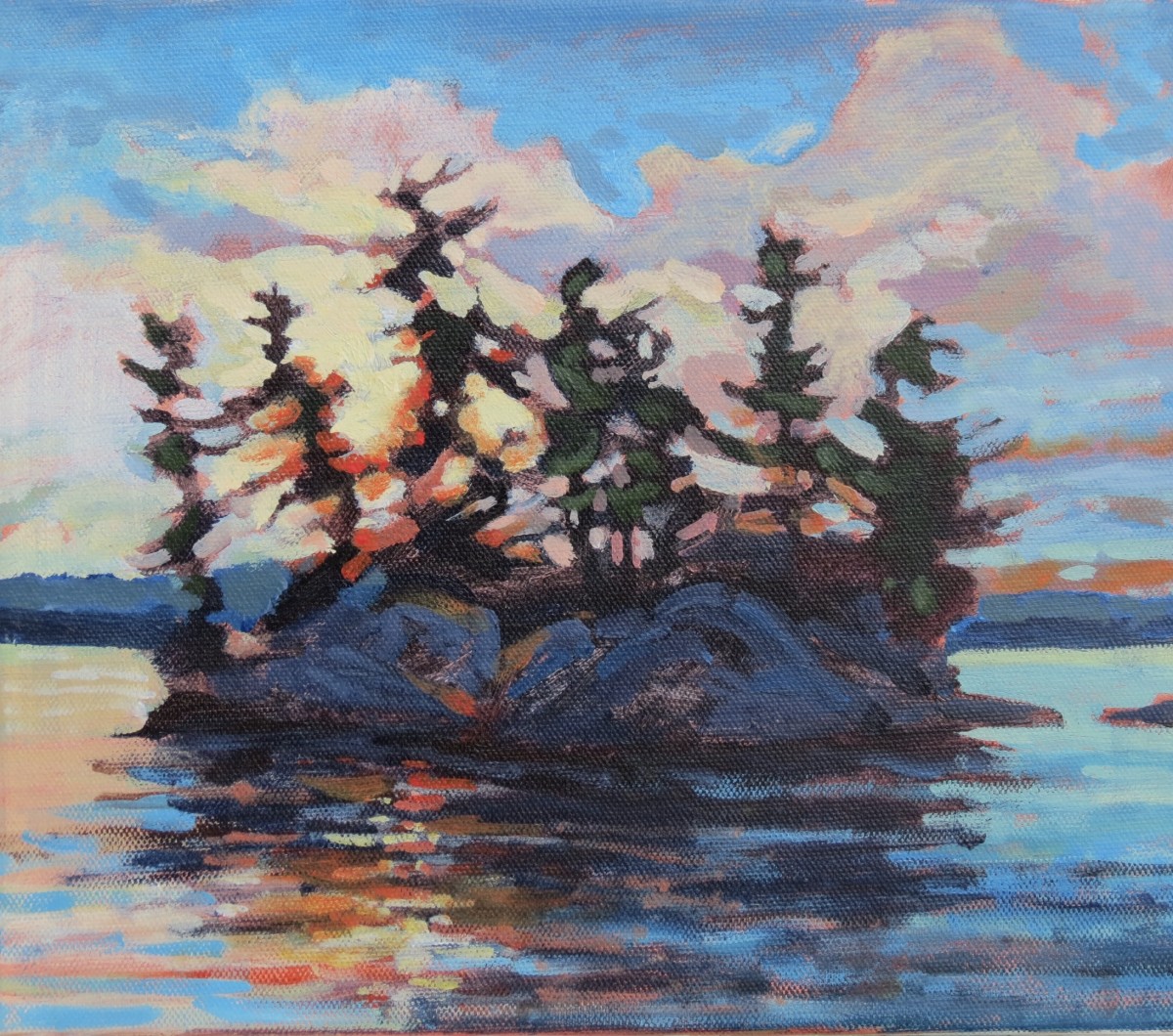 Sunset Isle, Georgian Bay by Angela St Jean 