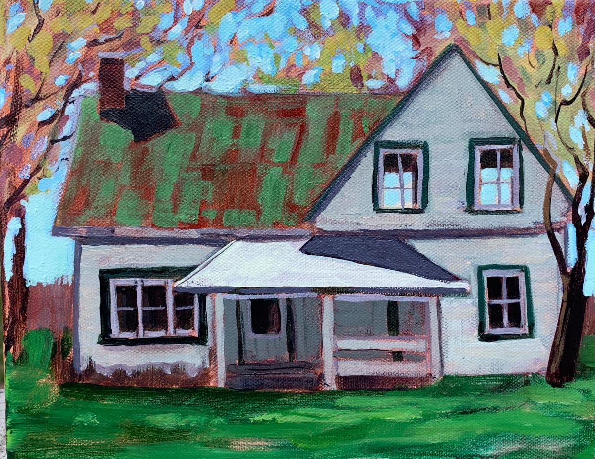 Spring Homestead by Angela St Jean  Image: Painted on location in White Water township Ontario