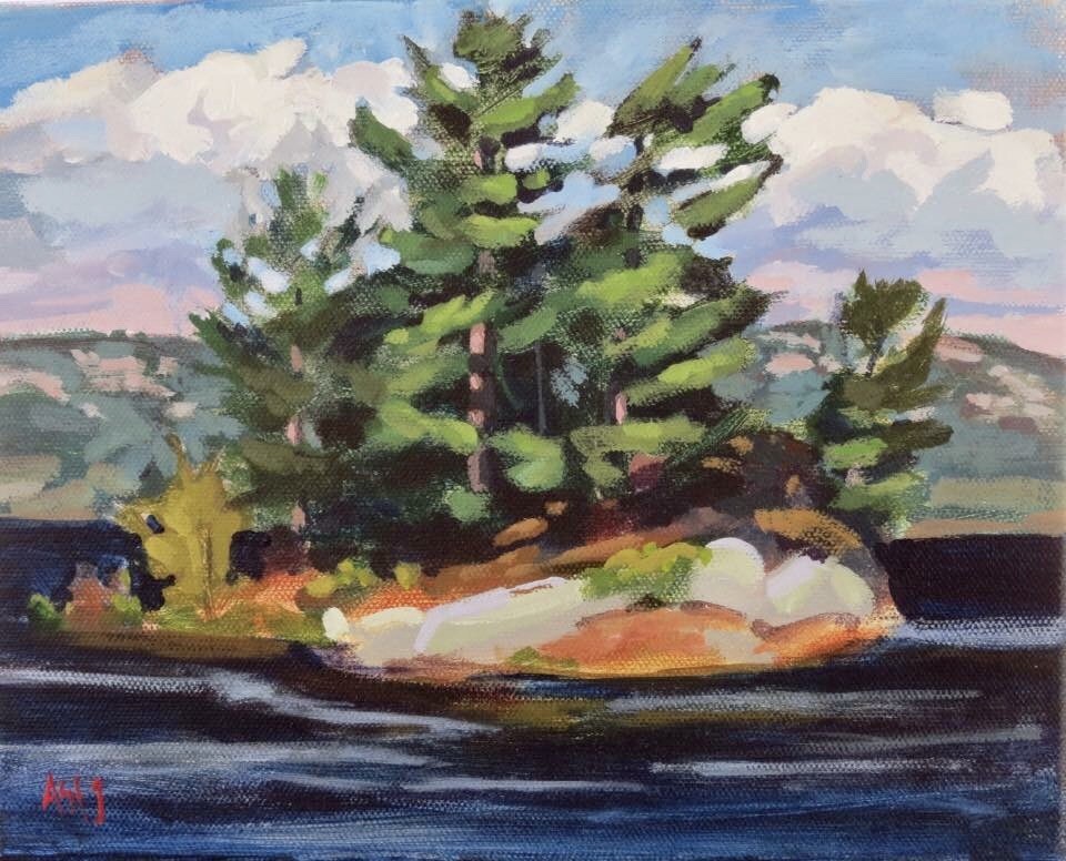 Georgian Bay Islet by Angela St Jean 