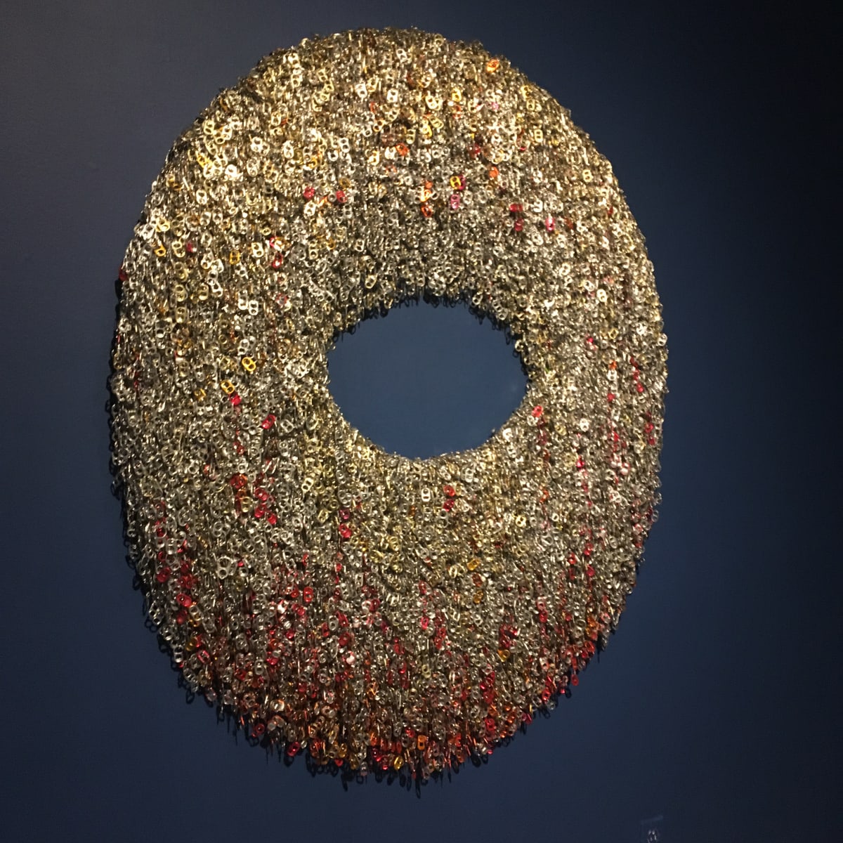 Treasure 2.7 (open center, red striations) by Virginia Fleck, Image 1.