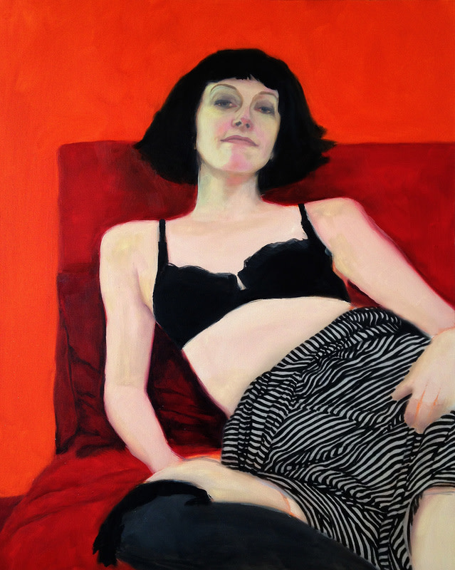 Repose on Red and Orange by Rani Young 