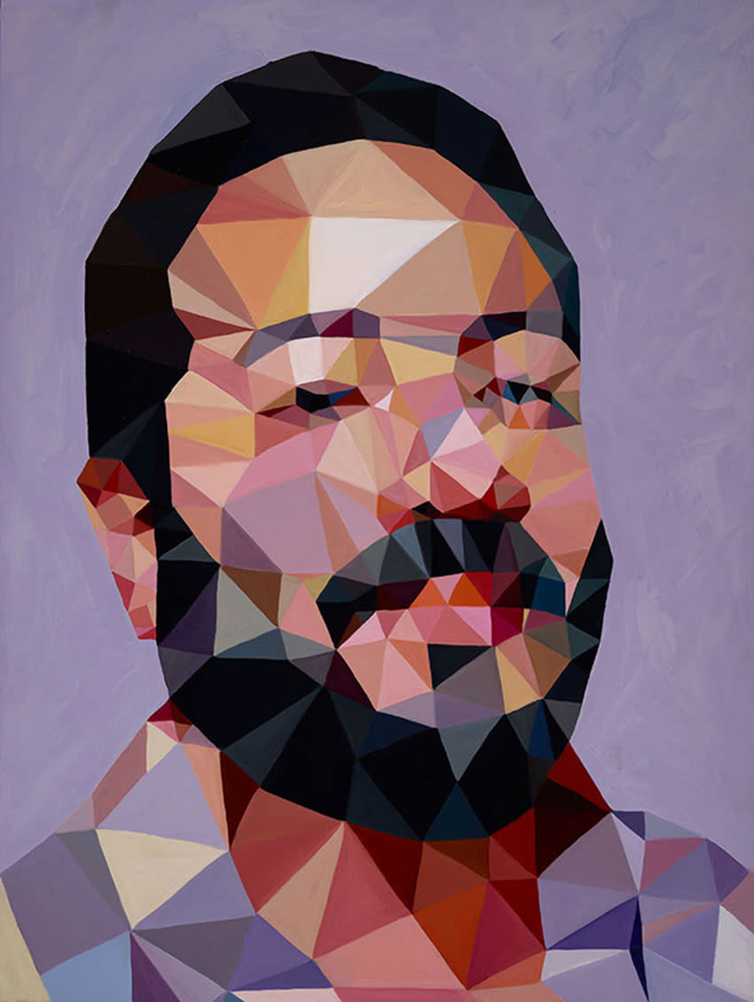 JOHNNY V - ORIGINAL OIL PAINTING by Angie Jones 