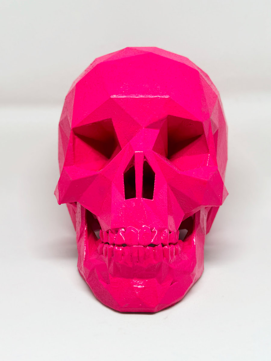 After Life Skull - Hot Pink by Angie Jones 