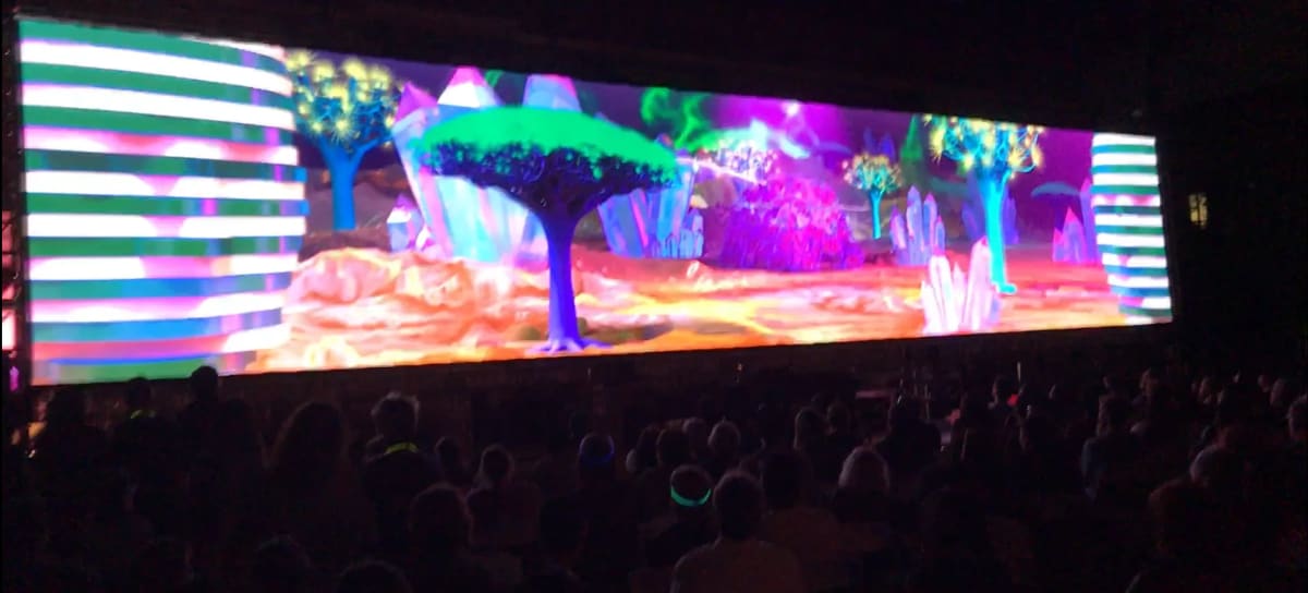 70-Foot Projection “AfterLife” by Angie Jones 