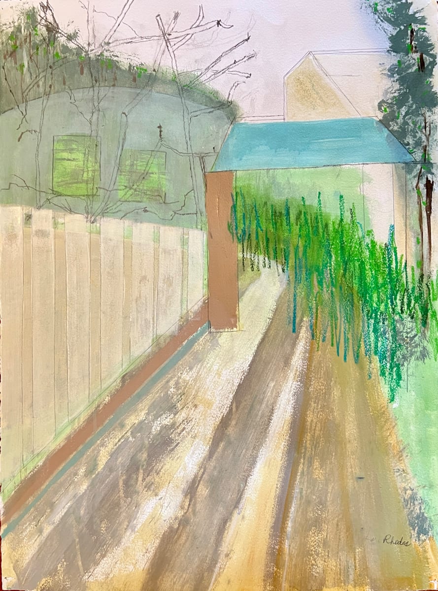 Blue Roof by Lori Rhodes Art 