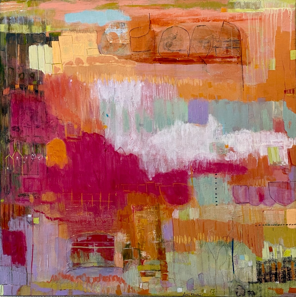 "She Can Be All Four Seasons in One Day" by Lori Rhodes Art 