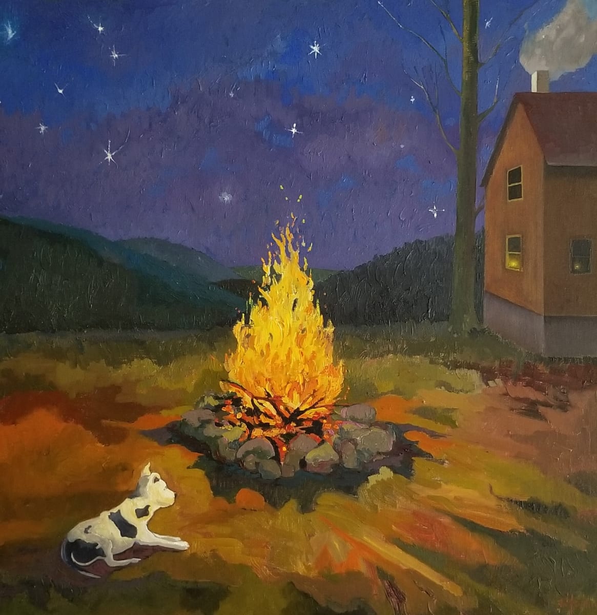 Sadie at the Fire by Lauren Litwa  Image: Sadie at the Fire