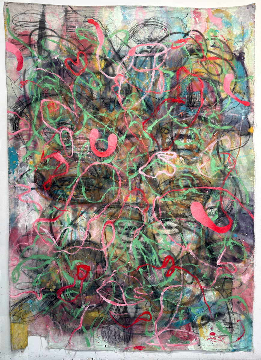 Untitled Figurations In Lines by Michael Gadlin 