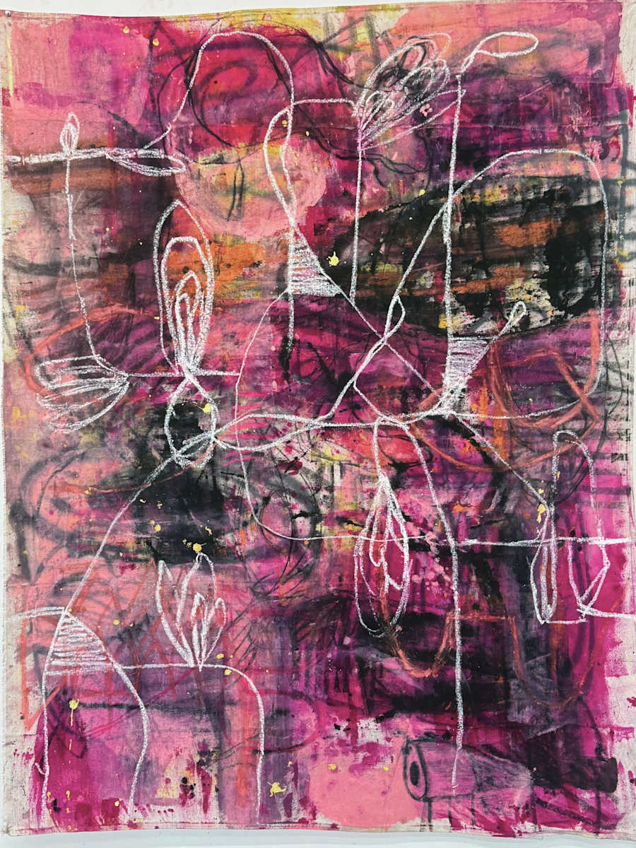 White Lines Over Rose Gold by Michael Gadlin, Image 1.