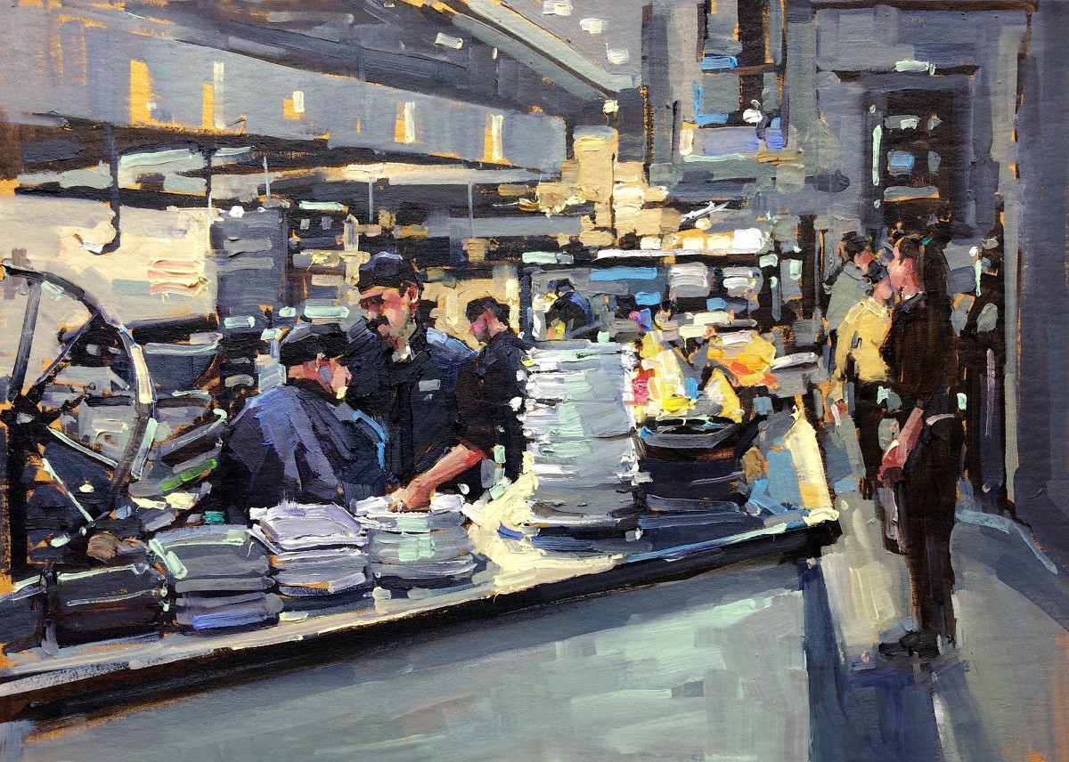 A Busy Kitchen by Michele Usibelli 