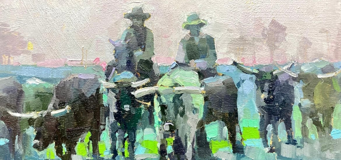 Cattle Drive by Michele Usibelli 