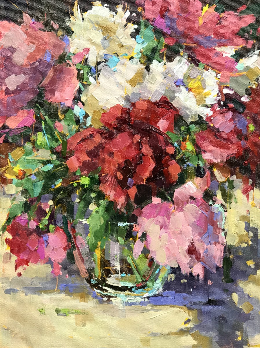 Crimson & Pink by Michele Usibelli 