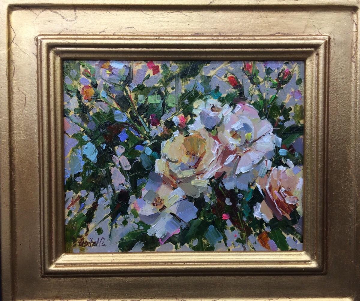 Apricot Roses by Michele Usibelli 