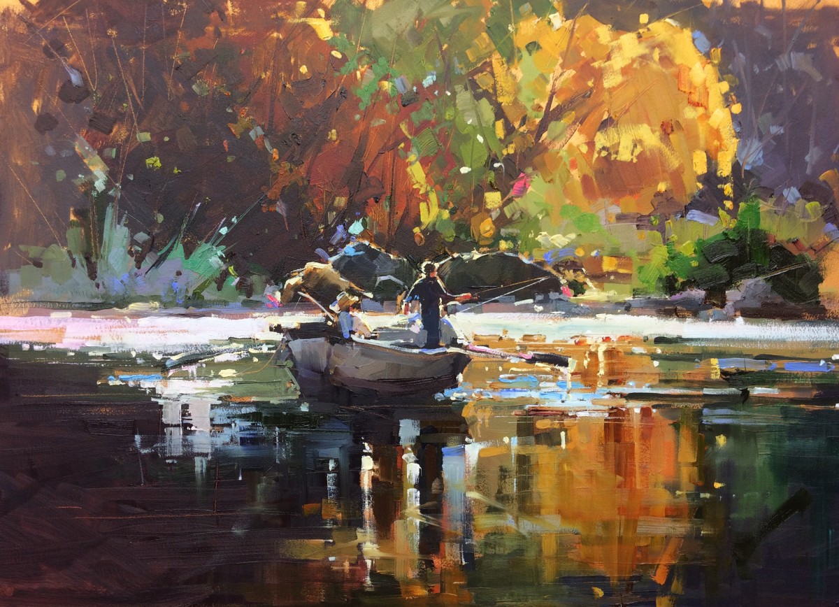 Drift Boat by Michele Usibelli 