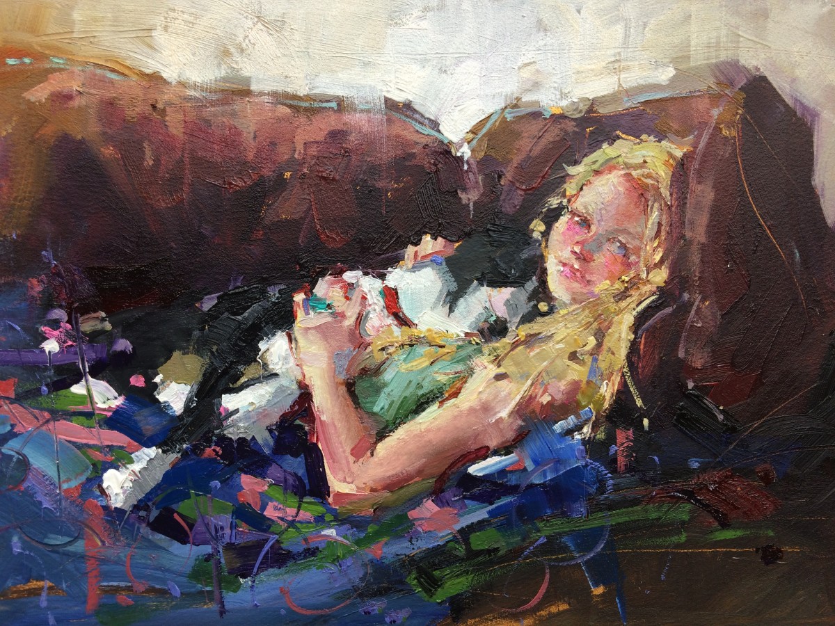 The Blue Quilt by Michele Usibelli 