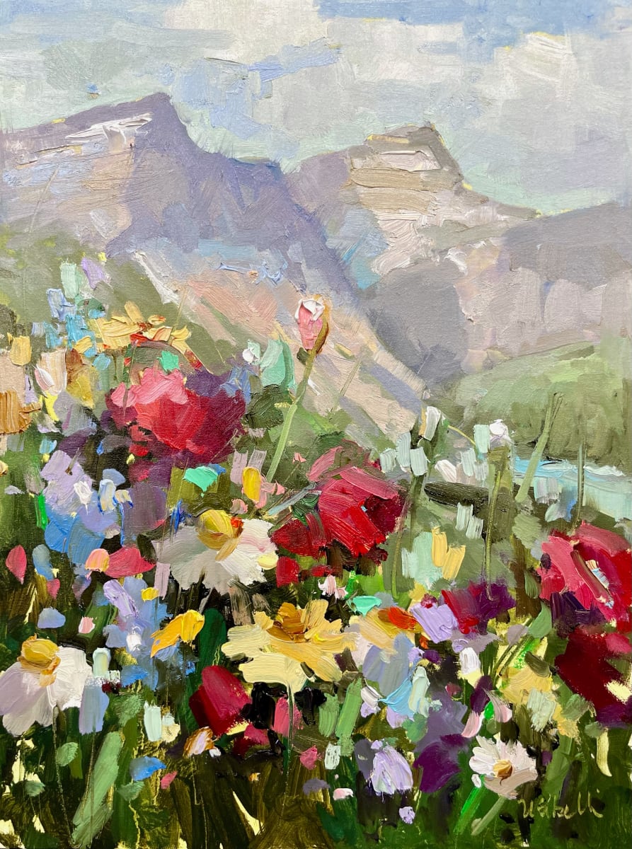 Mountain Wildflowers by Michele Usibelli 
