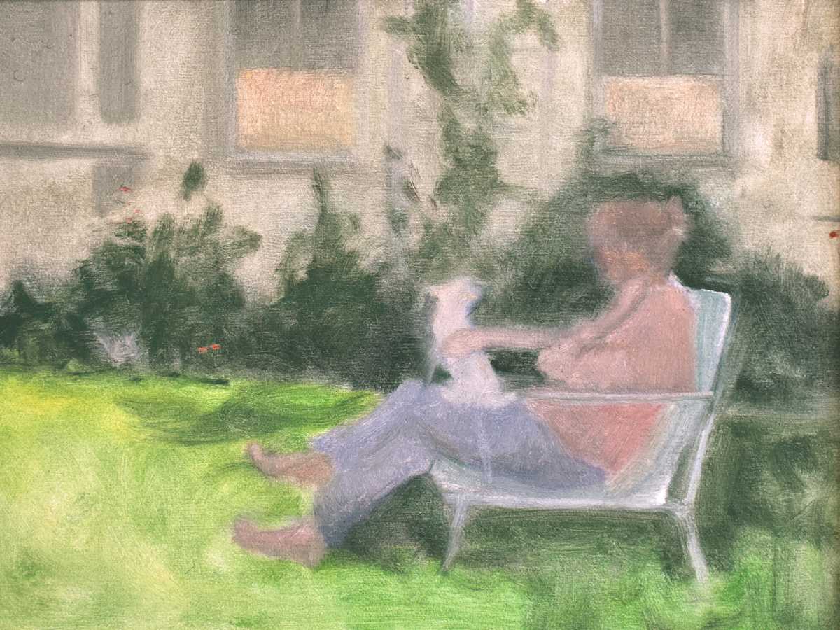 In the Backyard with Mimi by Curtis Green, Image 1.