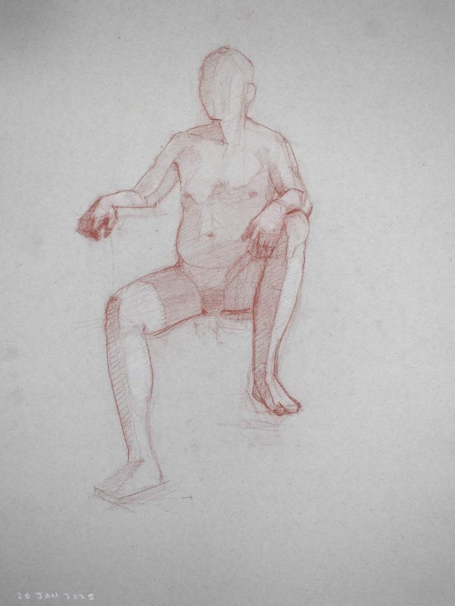 Life Drawing by Curtis Green  Image: Life Drawing
