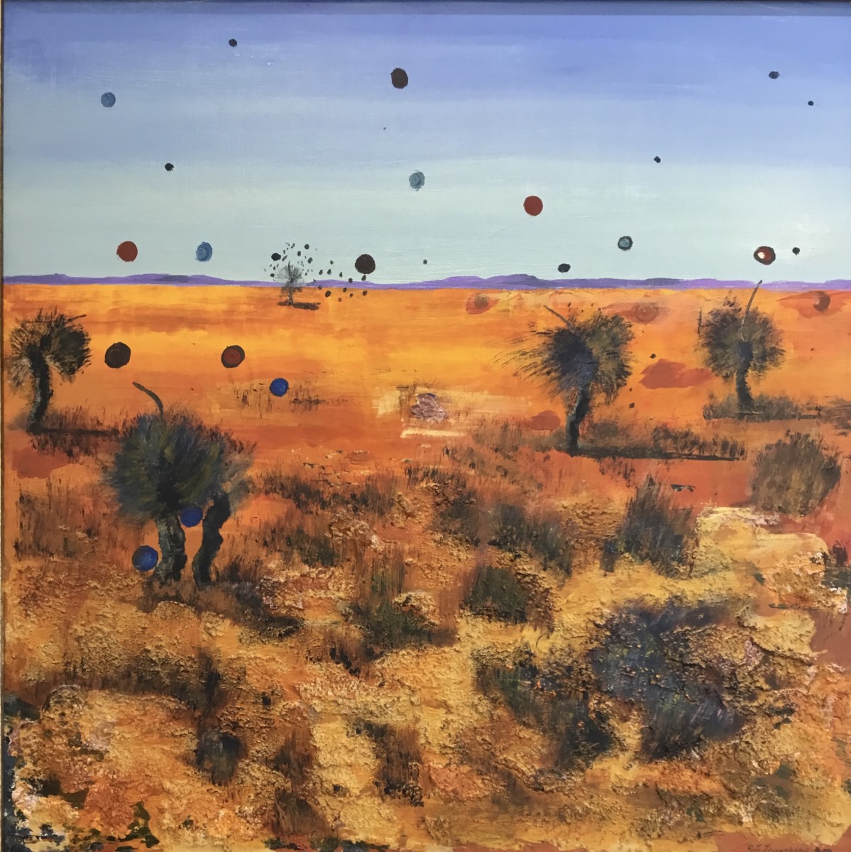 grass trees and ballons by Jim Josephsen 