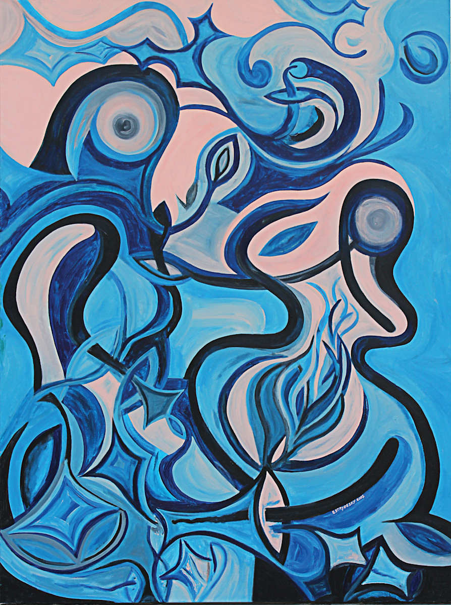 Sky Blue & Pink by Bill Strydesky, Image 1.