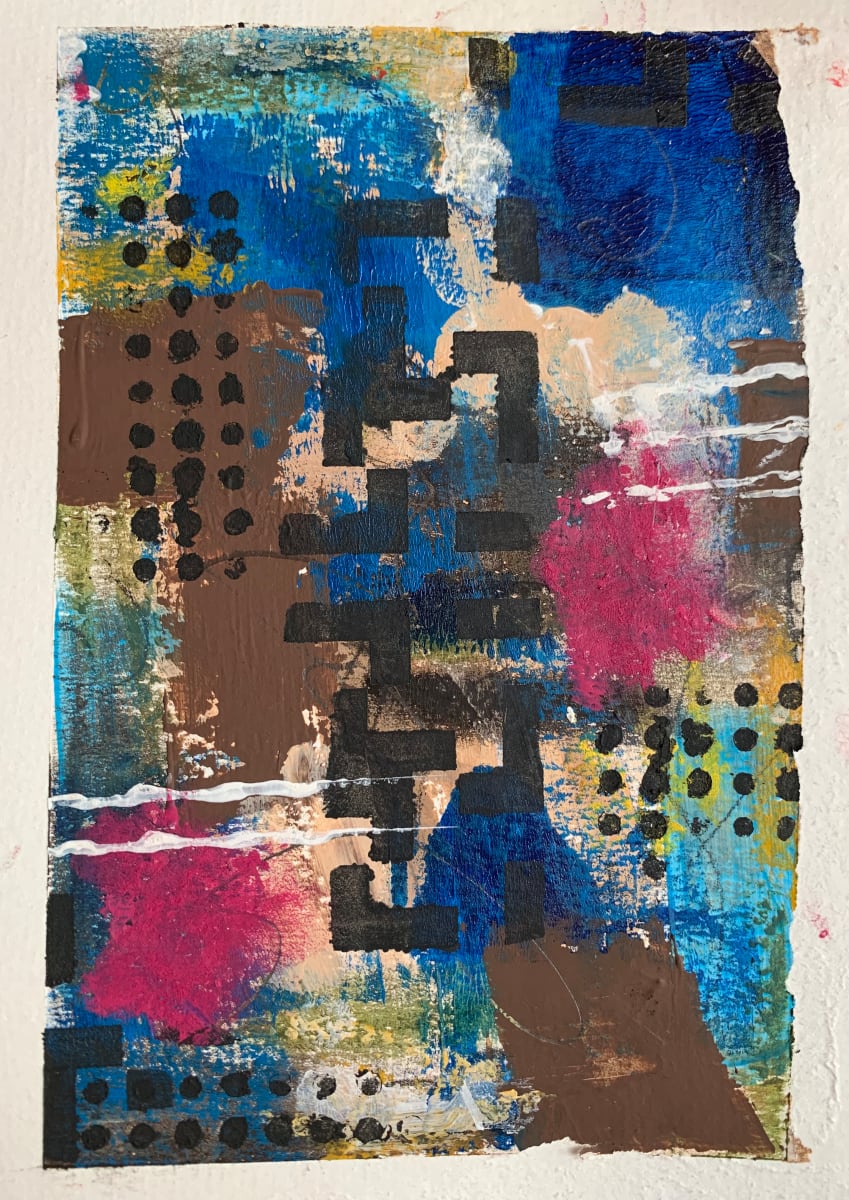 CYNIC  Image: "AWAKEN"
7 1/2" x 5"
Original Abstract using acrylics, soft oil pastel and charcoal pencils on watercolor paper.

Limited Edition Prints Available 

Price on Request