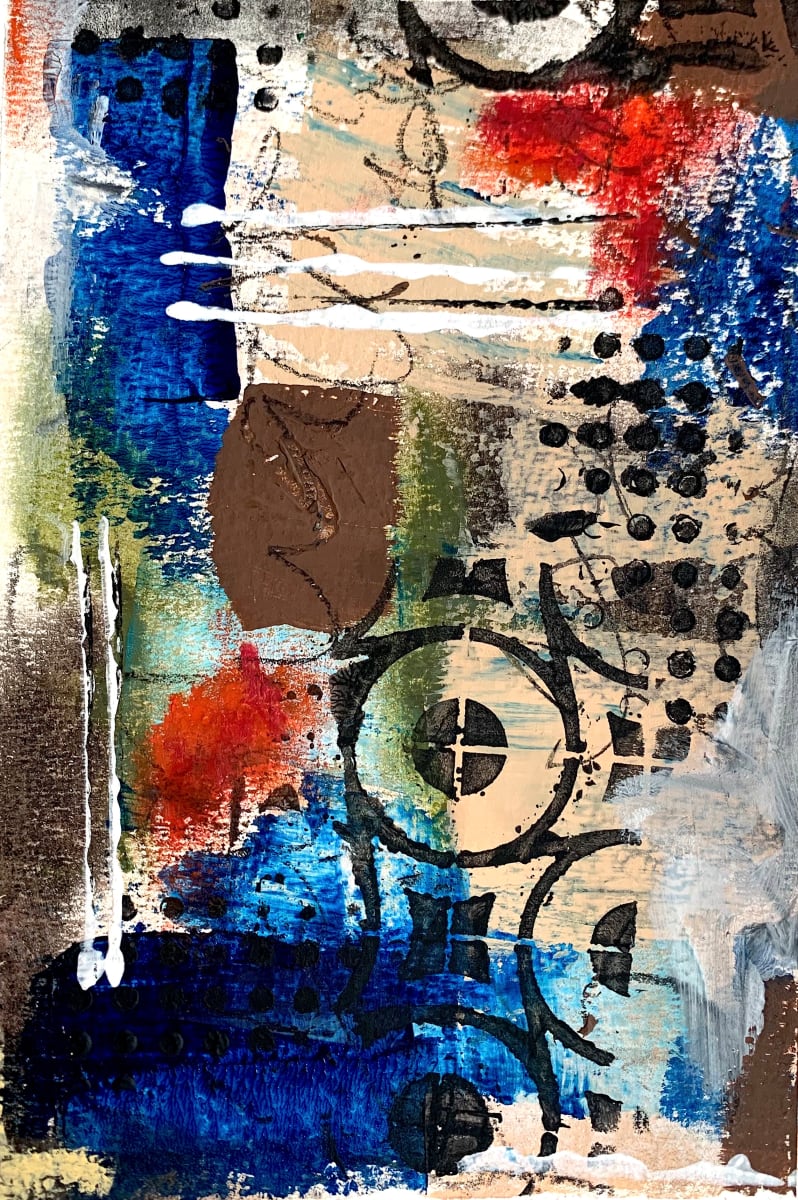 ENGENUE  Image: "ENGENUE"
7 1/2" x 5"
Original Abstract using acrylics, soft oil pastel and charcoal pencils on watercolor paper.

Limited Edition Prints Available 

Price on Request