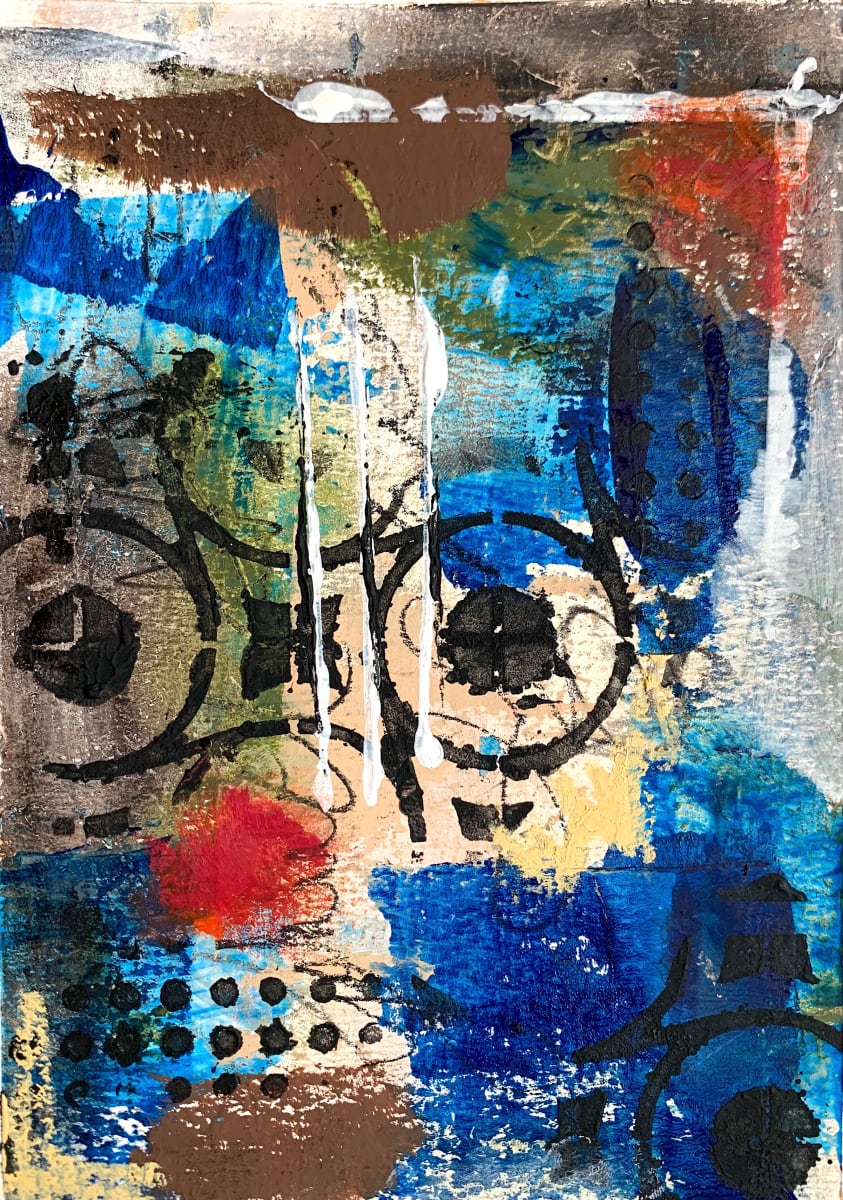 ENSPHERE  Image: "ENSPHERE"
7 1/2" x 5"
Original Abstract using acrylics, soft oil pastel and charcoal pencils on watercolor paper.

Limited Edition Prints Available 

Price on Request