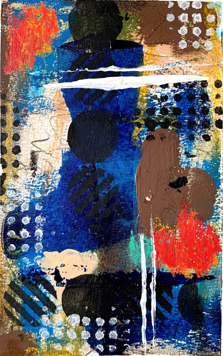 POSTERITY  Image: "POSTERITY"
7 1/2" x 5"
Original Abstract using acrylics, soft oil pastel and charcoal pencils on watercolor paper.

Limited Edition Prints Available 

Price on Request