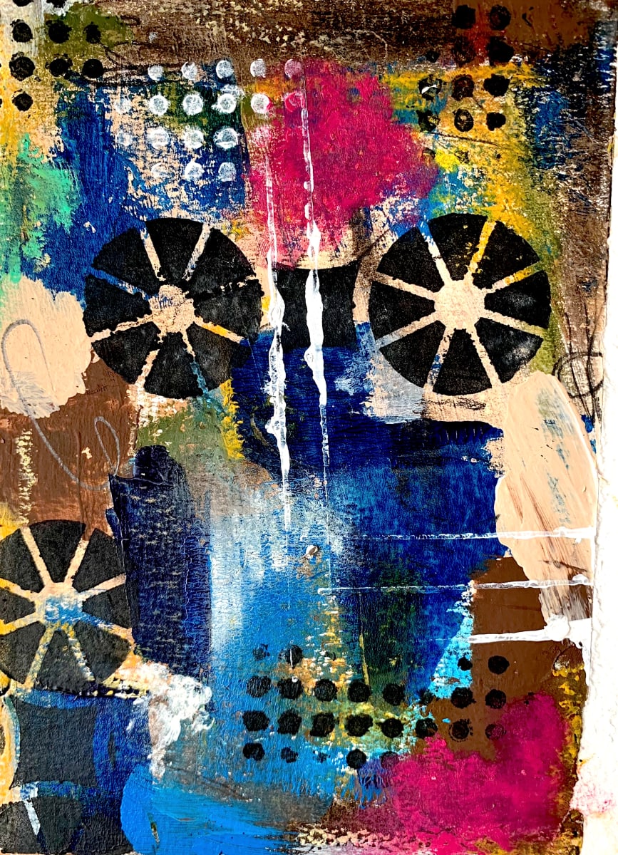 THE MIRACLE  Image: "THE MIRACLE"
7 1/2" x 5"
Original Abstract using acrylics, soft oil pastel and charcoal pencils on watercolor paper.

Limited Edition Prints Available 

Price on Request