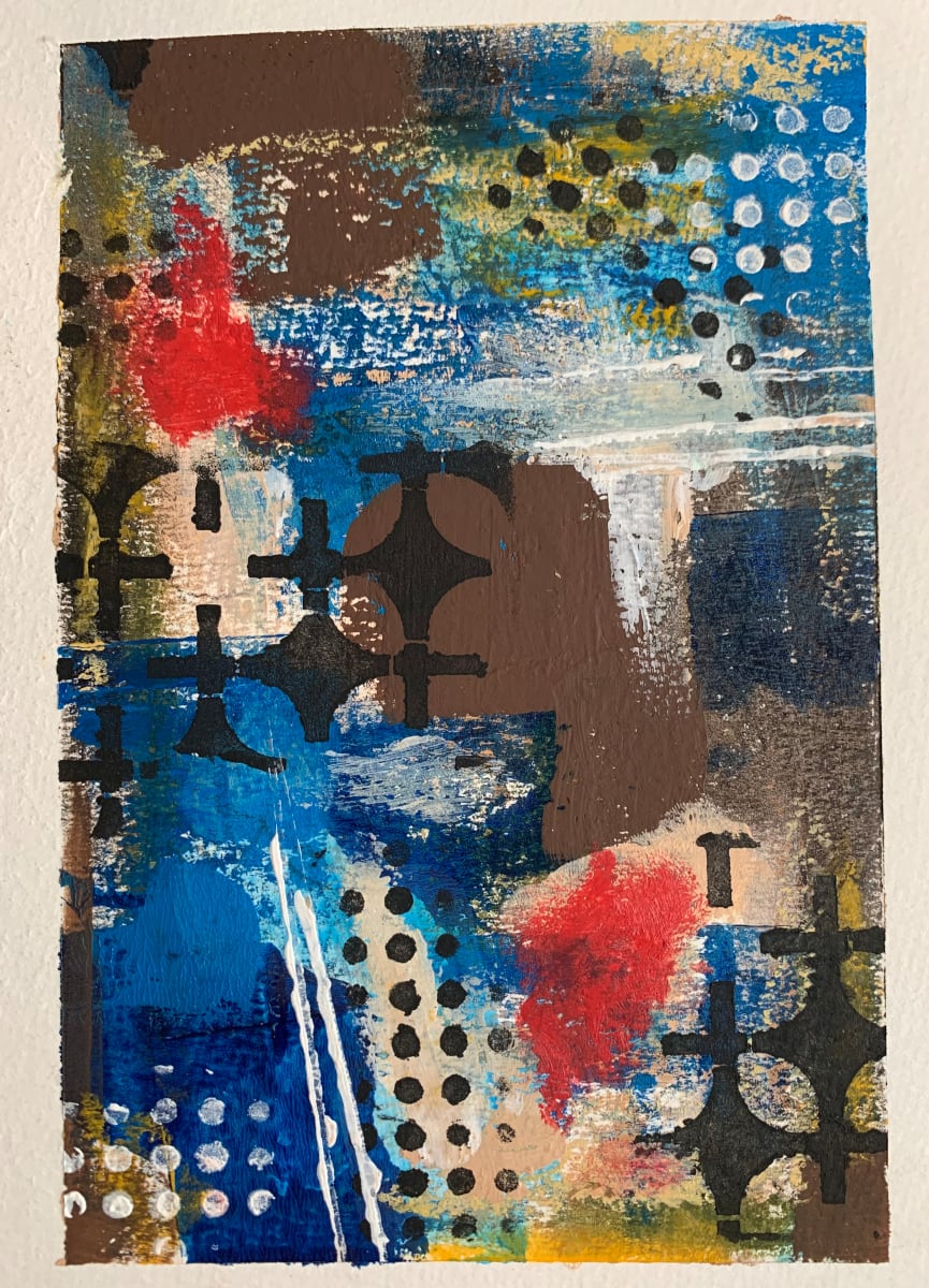 TIME AND MOTION  Image: "TIME AND MOTION"
7 1/2" x 5"
Original Abstract using acrylics, soft oil pastel and charcoal pencils on watercolor paper.

Limited Edition Prints Available 

Price on Request
