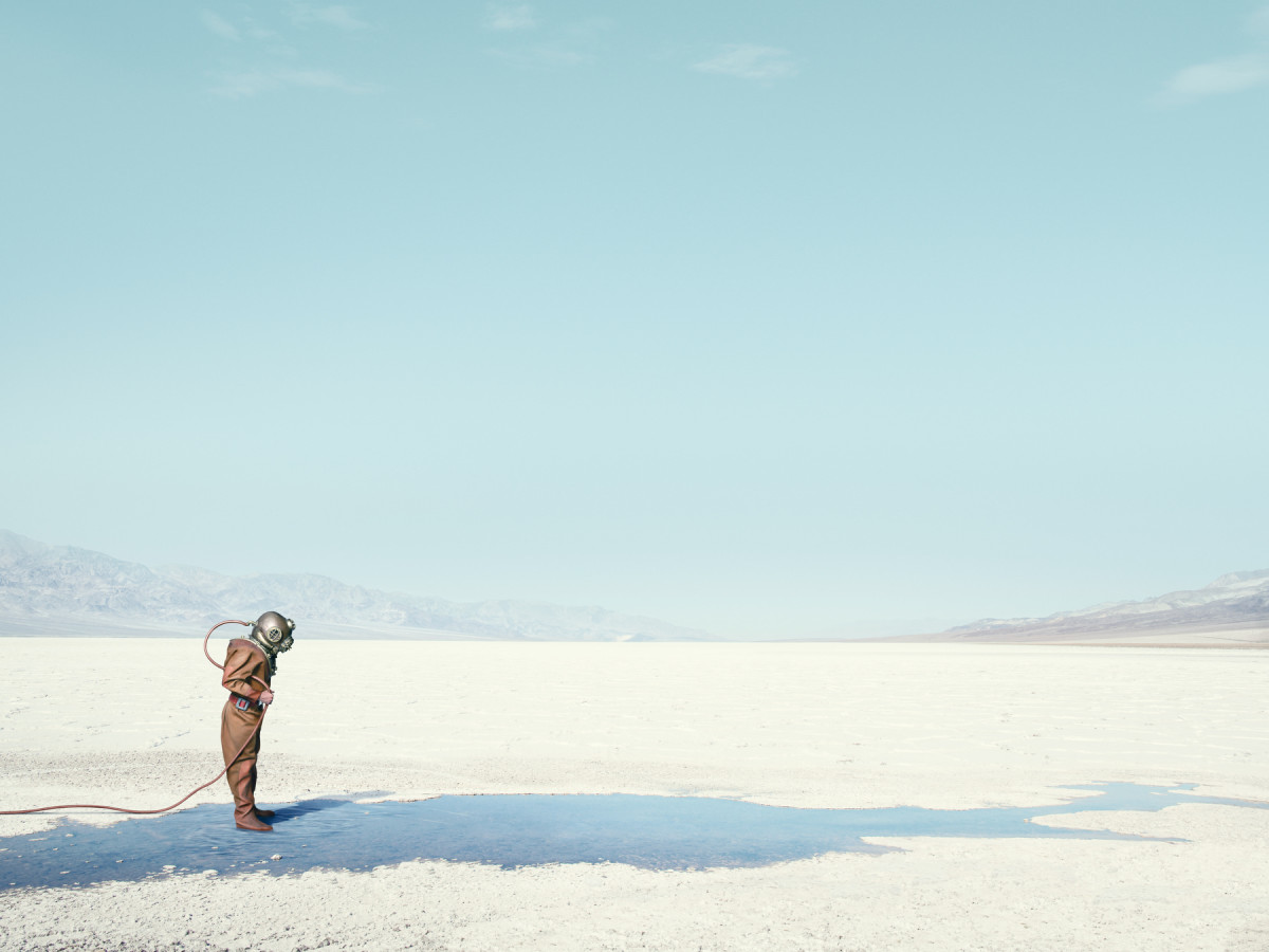 Diver in the Desert by John Keatley 