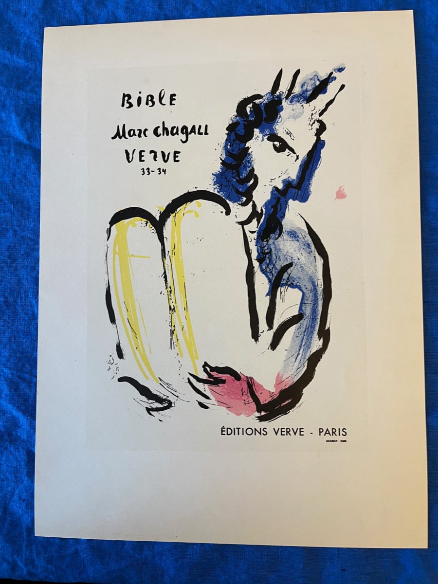 Chagall poster, "Bible Verve" 