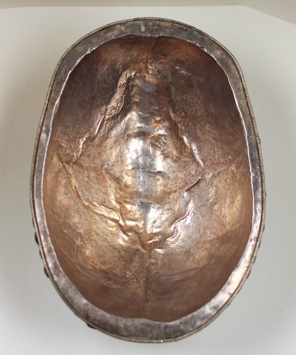 Tibetan Buddhist  Kapala (skull cap) 