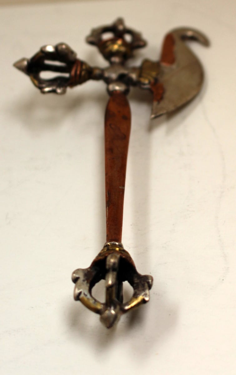 Brass Vajra Axe 