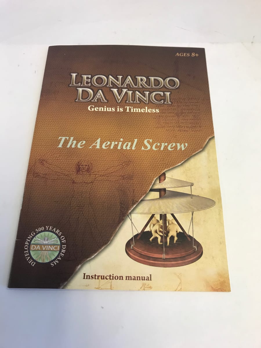 Leonardo da Vinci, Aerial Screw Instruction Booklet 