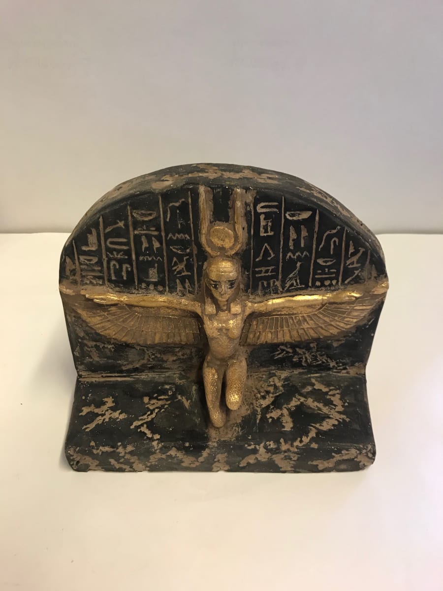 Winged, Kneeling Isis Statue 