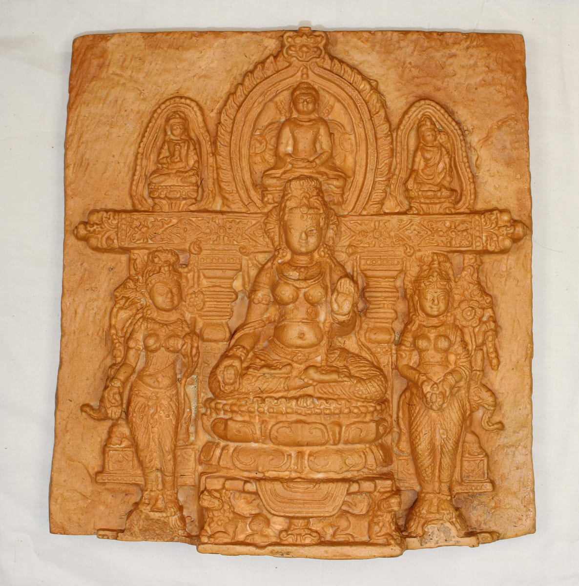 Parvati:  Goddess Enthroned with Attendants 