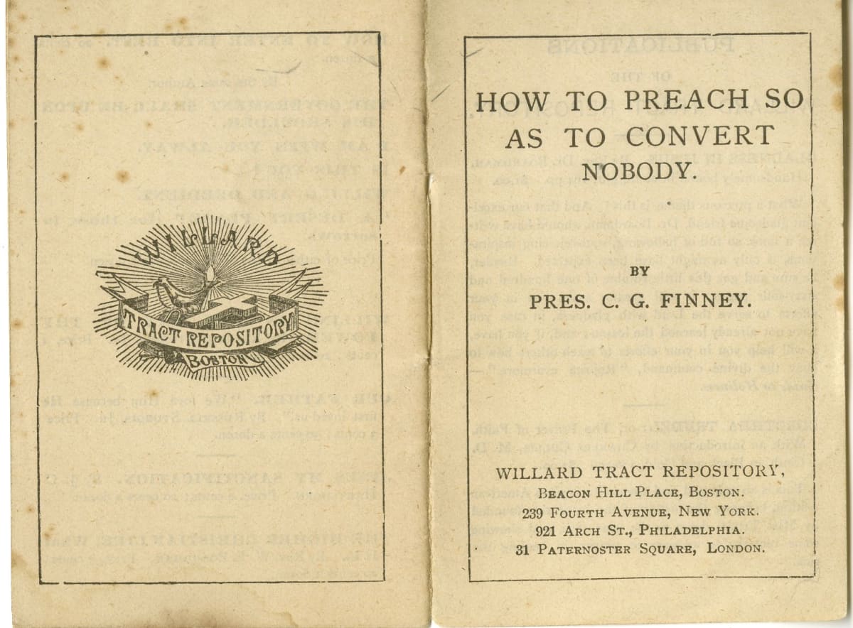 How to Preach So As To Convert Nobody 