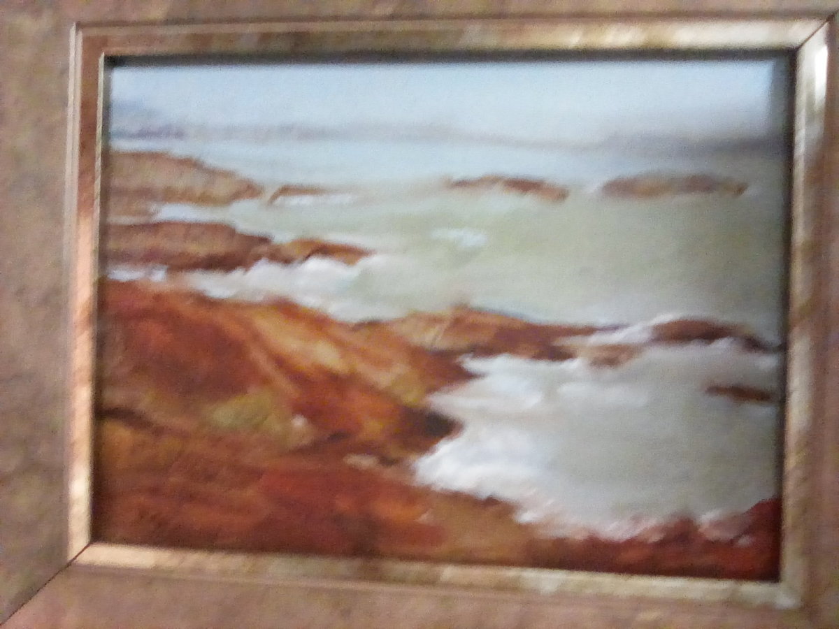 Hazy day at the shore by Madeleine Kelly 