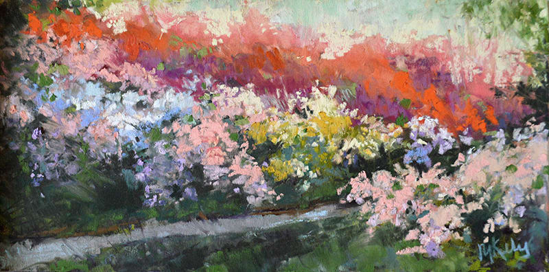 Rainbow of Azaleas by Madeleine Kelly 