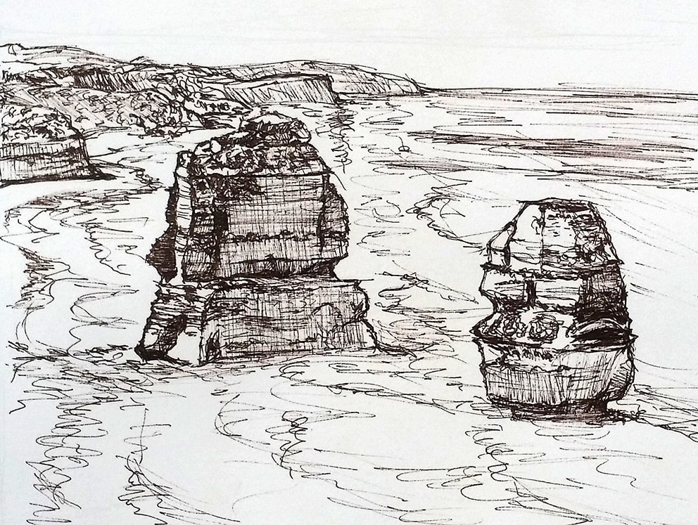 59a Apostles Great Ocean Road by Miranda Free 