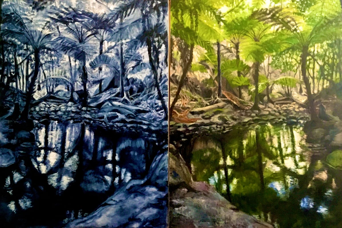 Carnarvon Reflections (Diptych) by Miranda Free 