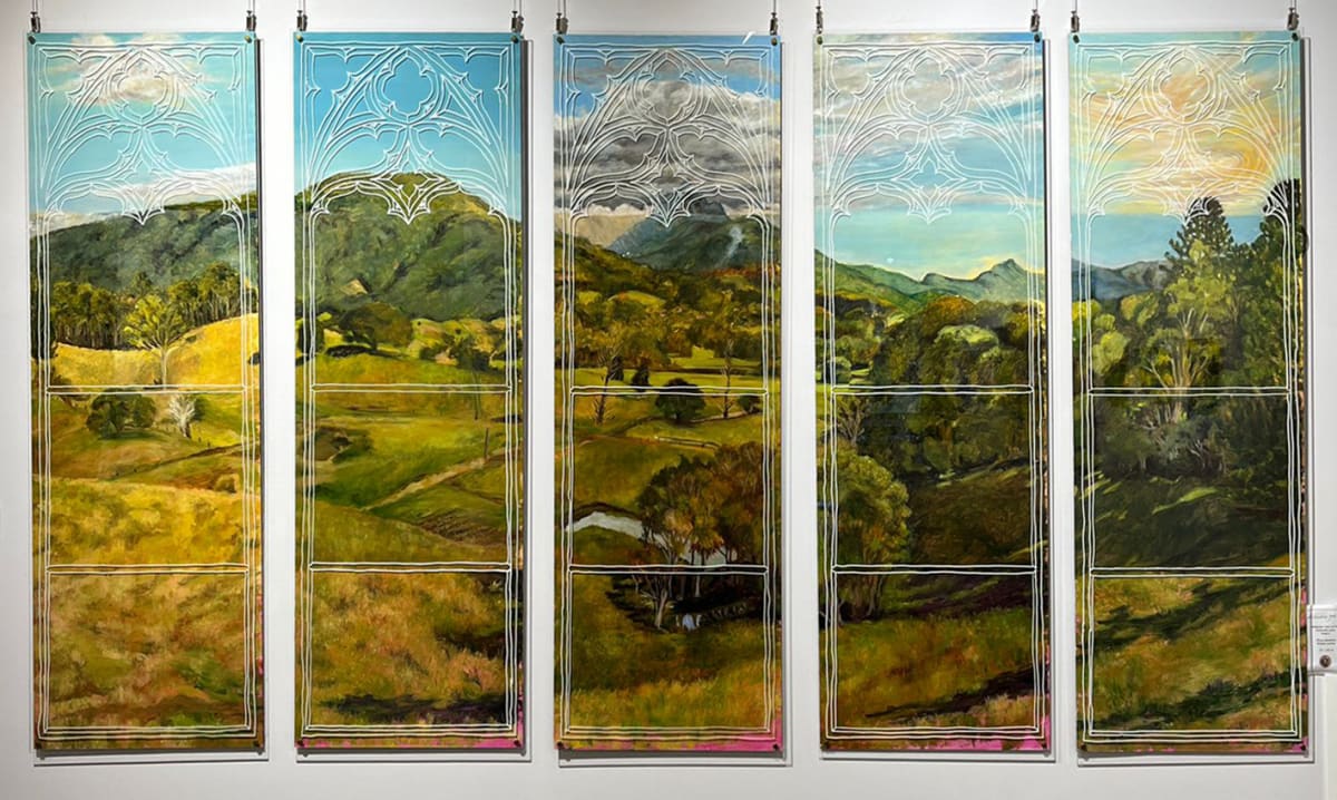 Wollumbin View in Five Parts by Miranda Free 