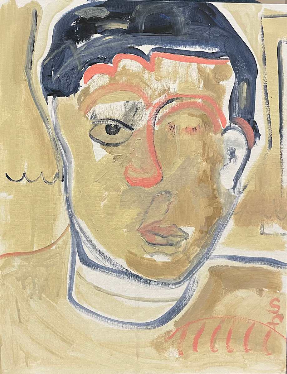 Self w/ pink brow by Saundra Fleming 