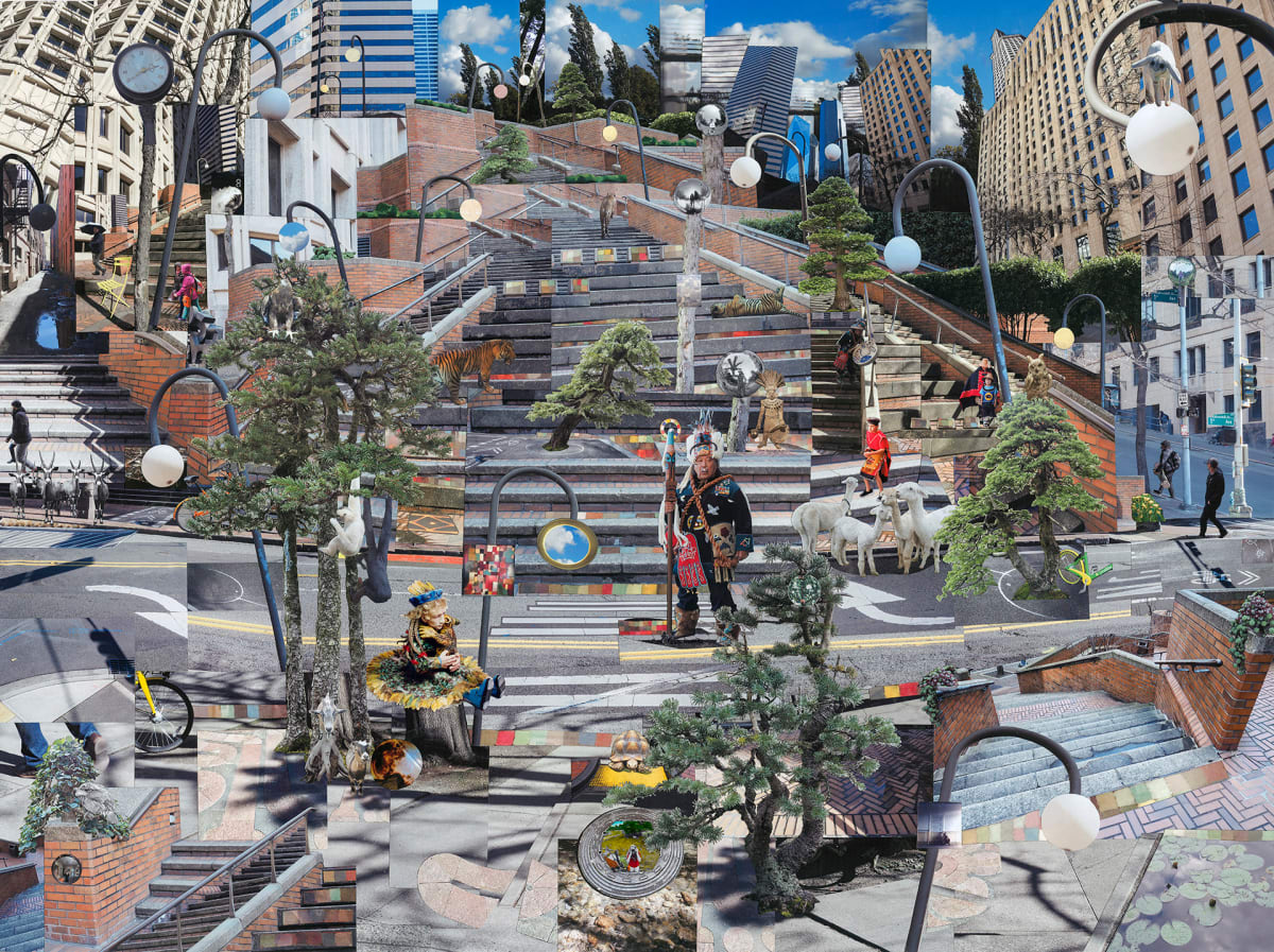 Still Point @ First & Marion   Framed #1 by Dorothy Anderson Wasserman 