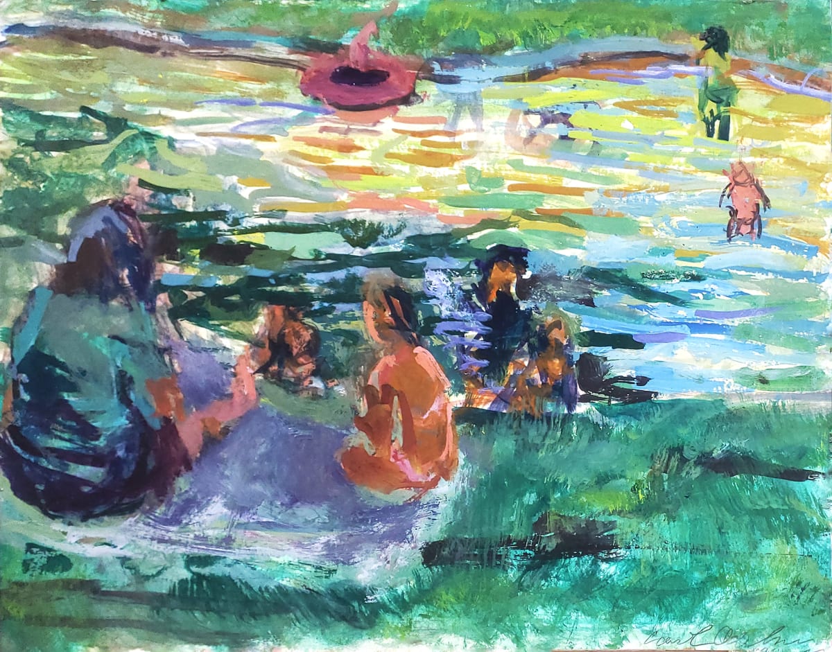 The Blanket: Greenlake Waders by Carol Adelman 