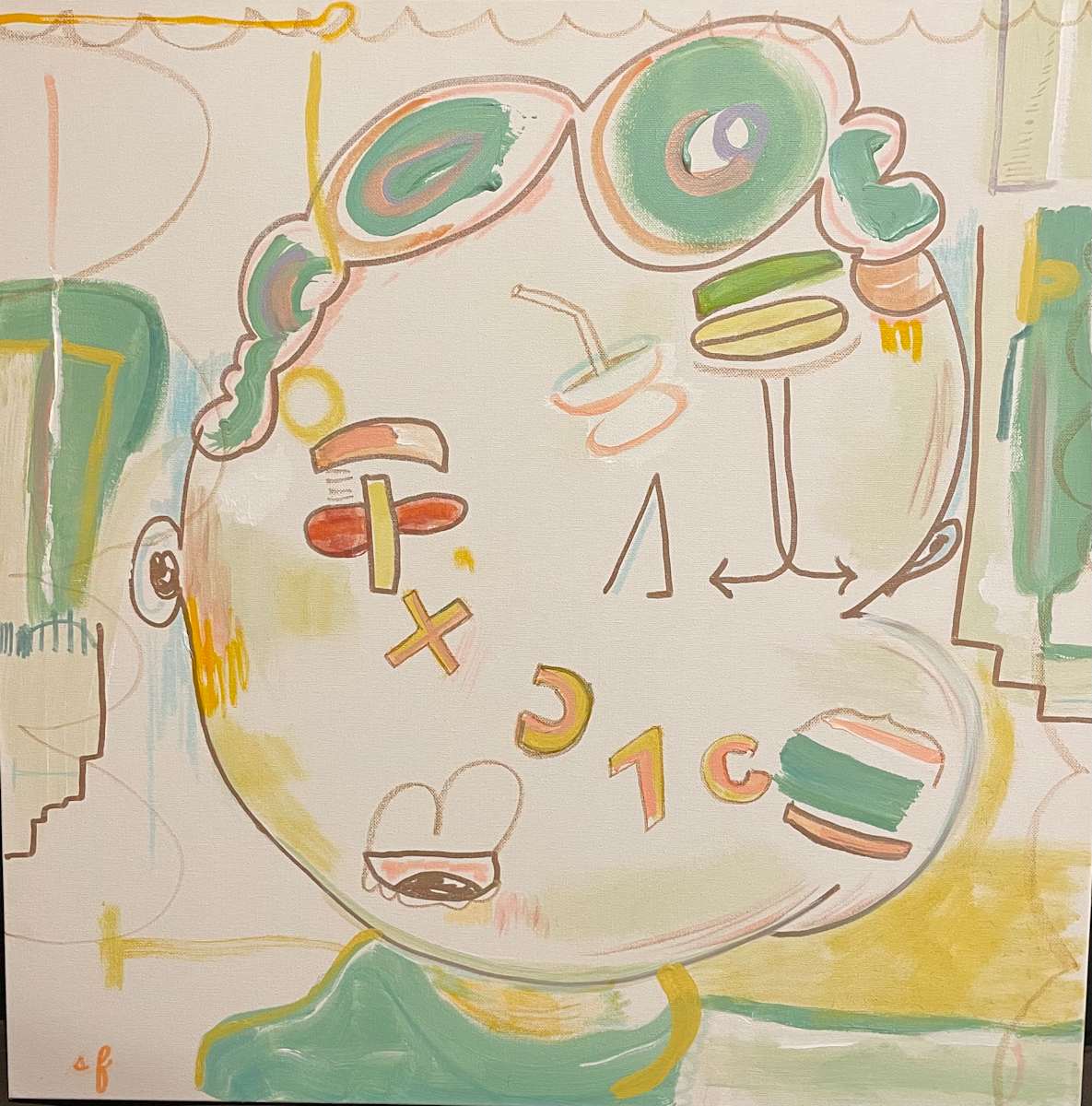 If chapped lips were green by Saundra Fleming 