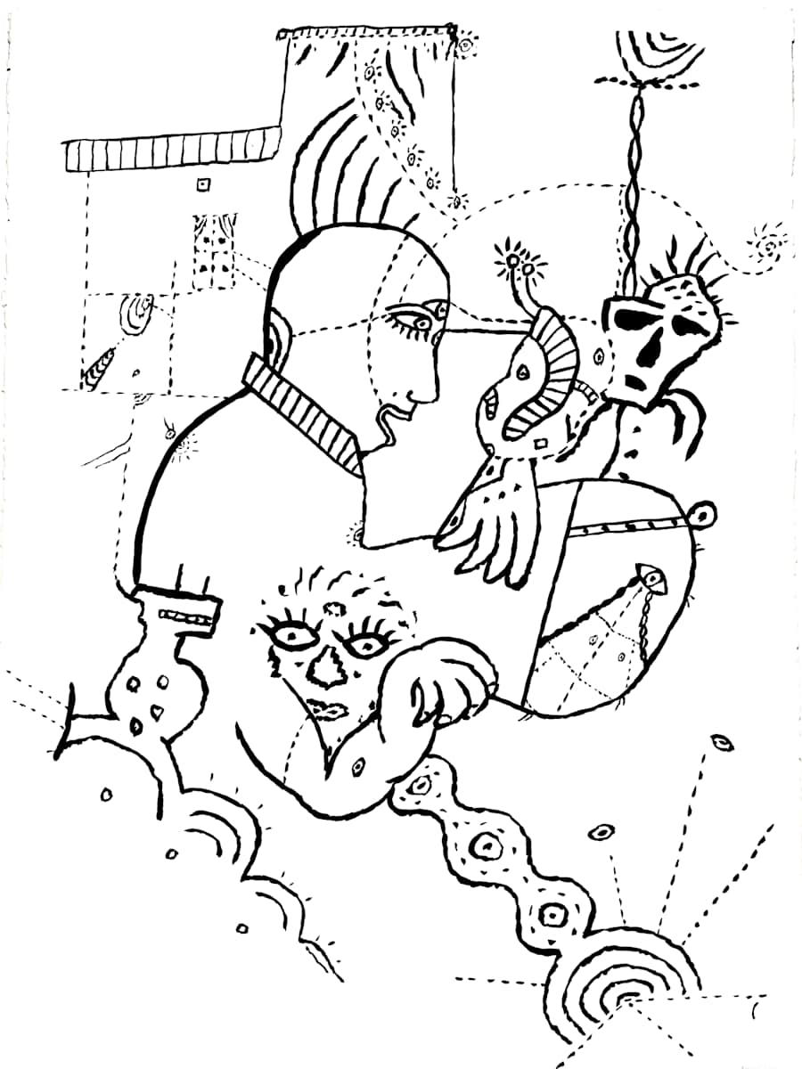 Automatic Drawing 1981-13 by George Brandt 