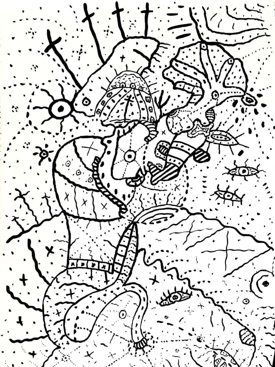 Automatic Drawing 1981-21 by George Brandt 