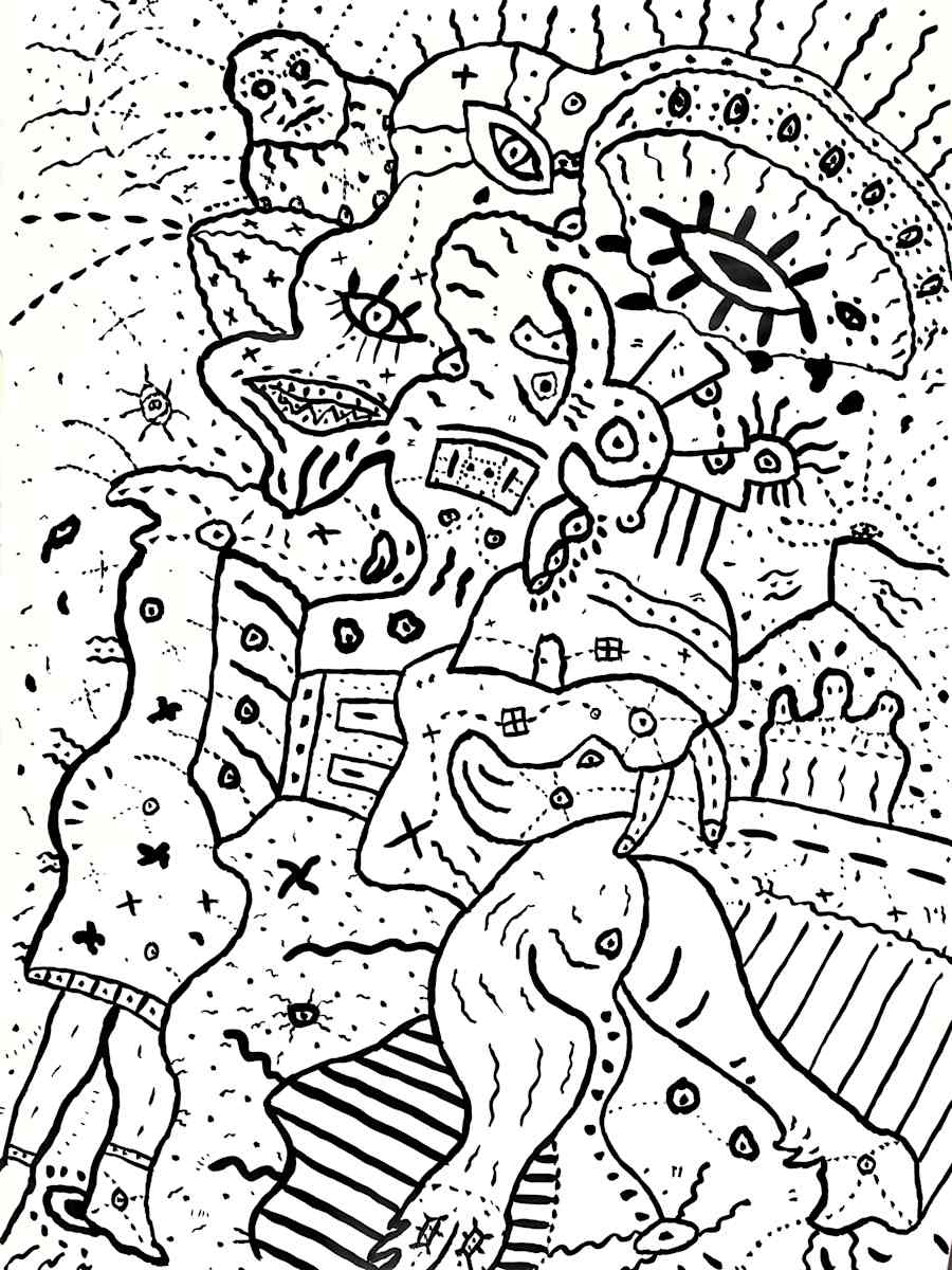 Automatic Drawing 1981-24 by George Brandt 